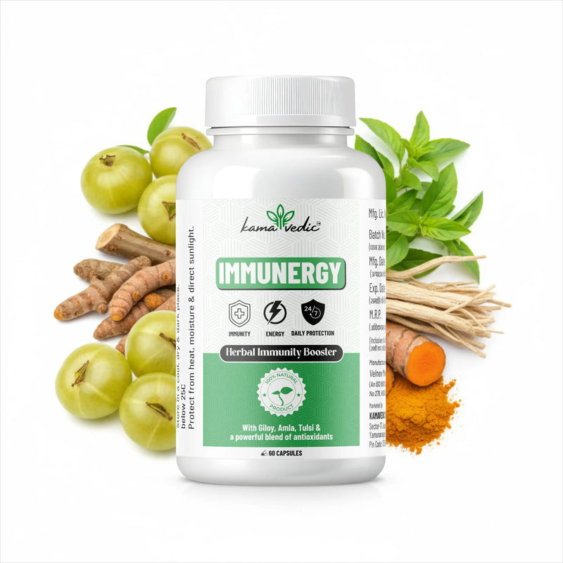Kamavedic Immunergy — Ayurvedic Daily Immunity & Energy Capsules for Men & Women