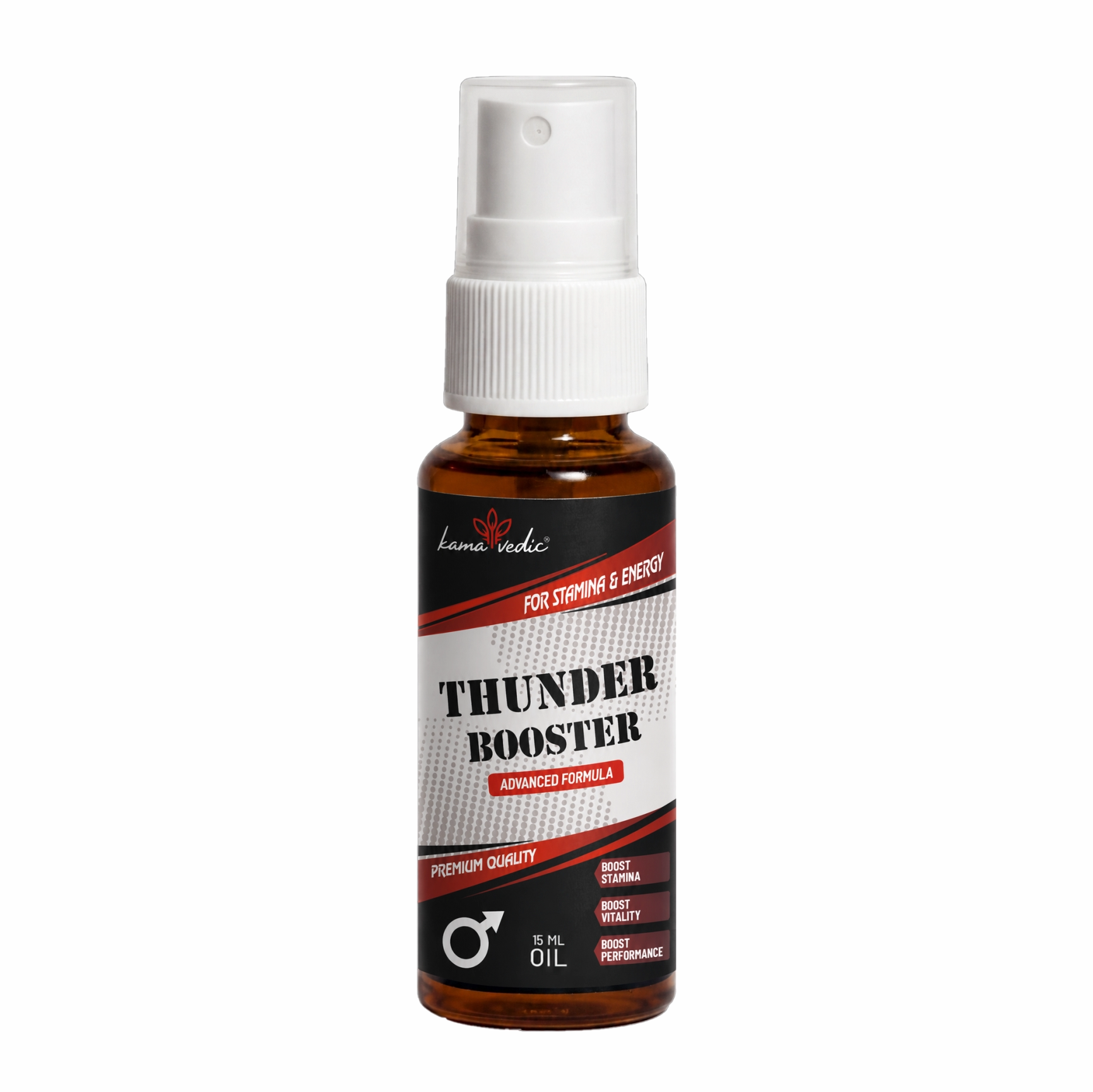 Kamavedic ThunderBooster Ayurvedic Herbal Massage Oil for Men — 15ml